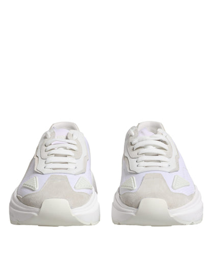 Dolce & Gabbana White Leather Daymaster Low Top Sneaker Shoes by Dolce & Gabbana