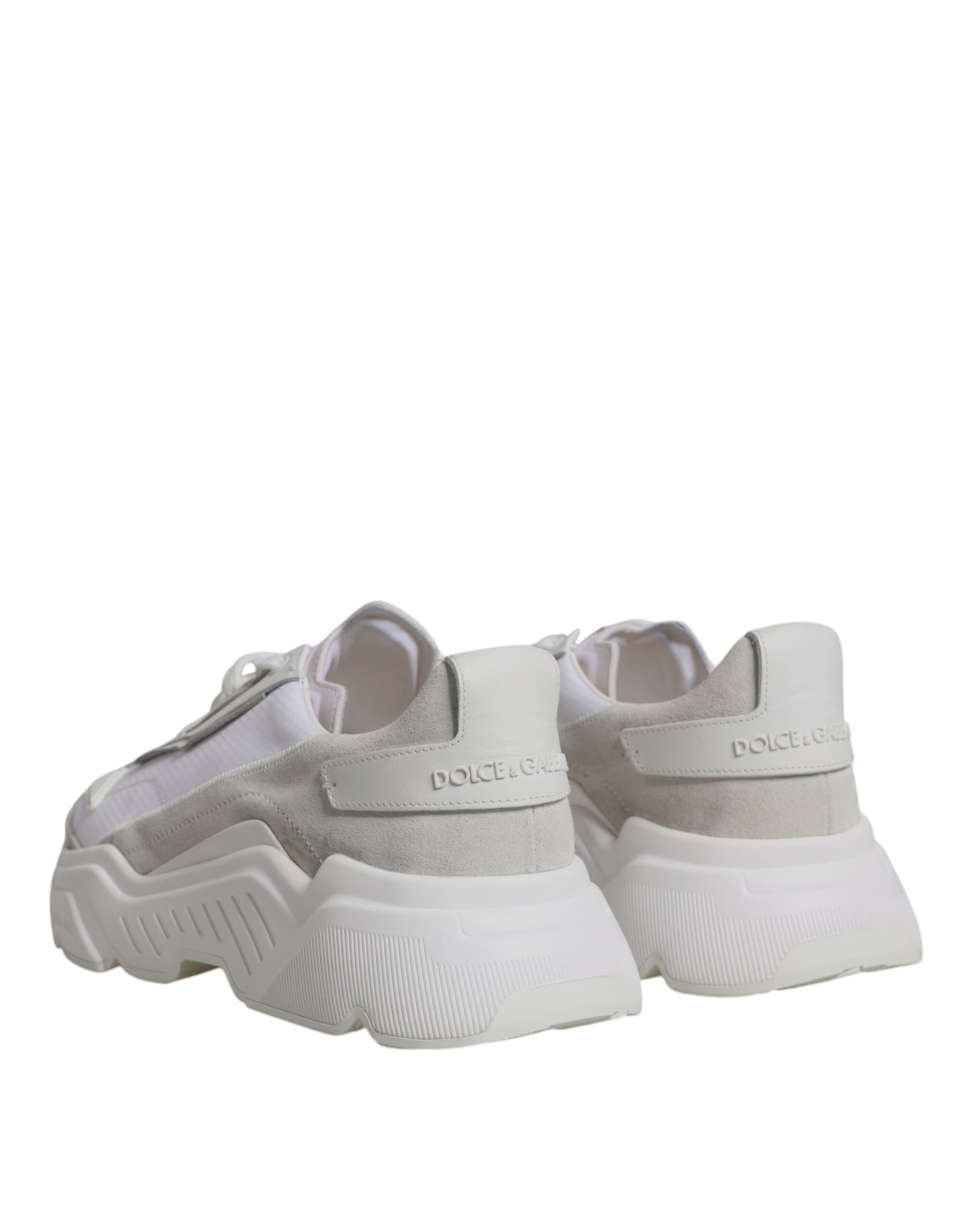 Dolce & Gabbana White Leather Daymaster Low Top Sneaker Shoes by Dolce & Gabbana