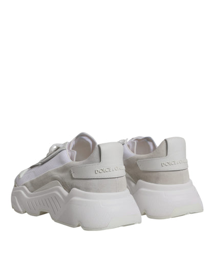 Dolce & Gabbana White Leather Daymaster Low Top Sneaker Shoes by Dolce & Gabbana