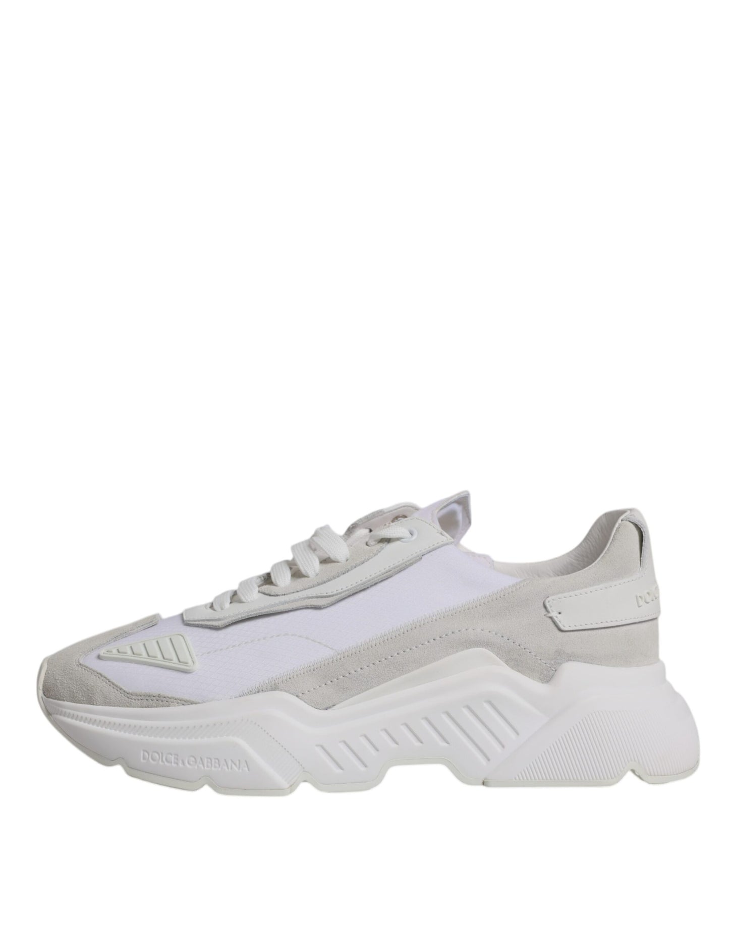 Dolce & Gabbana White Leather Daymaster Low Top Sneaker Shoes by Dolce & Gabbana
