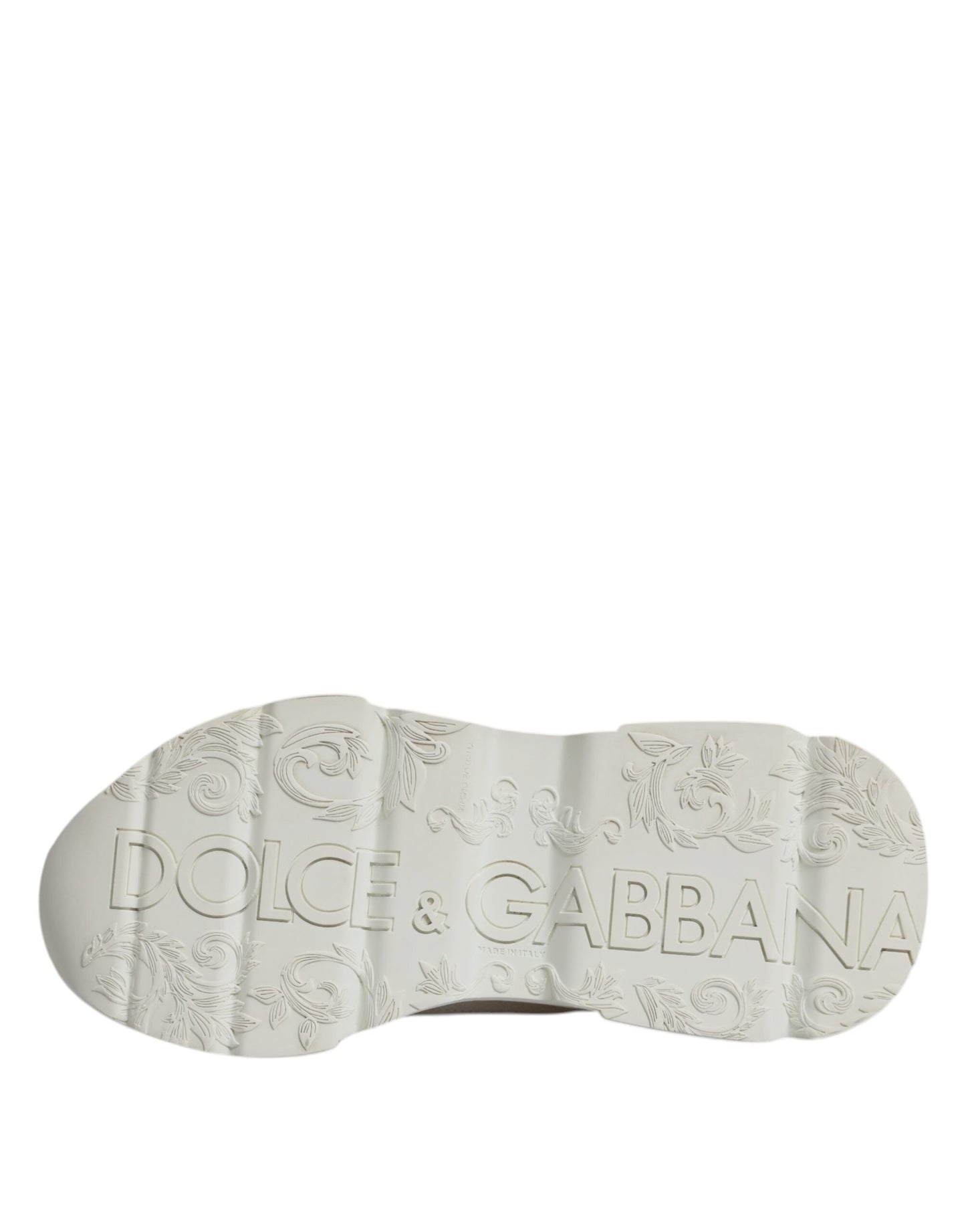 Dolce & Gabbana White Leather Daymaster Low Top Sneaker Shoes by Dolce & Gabbana