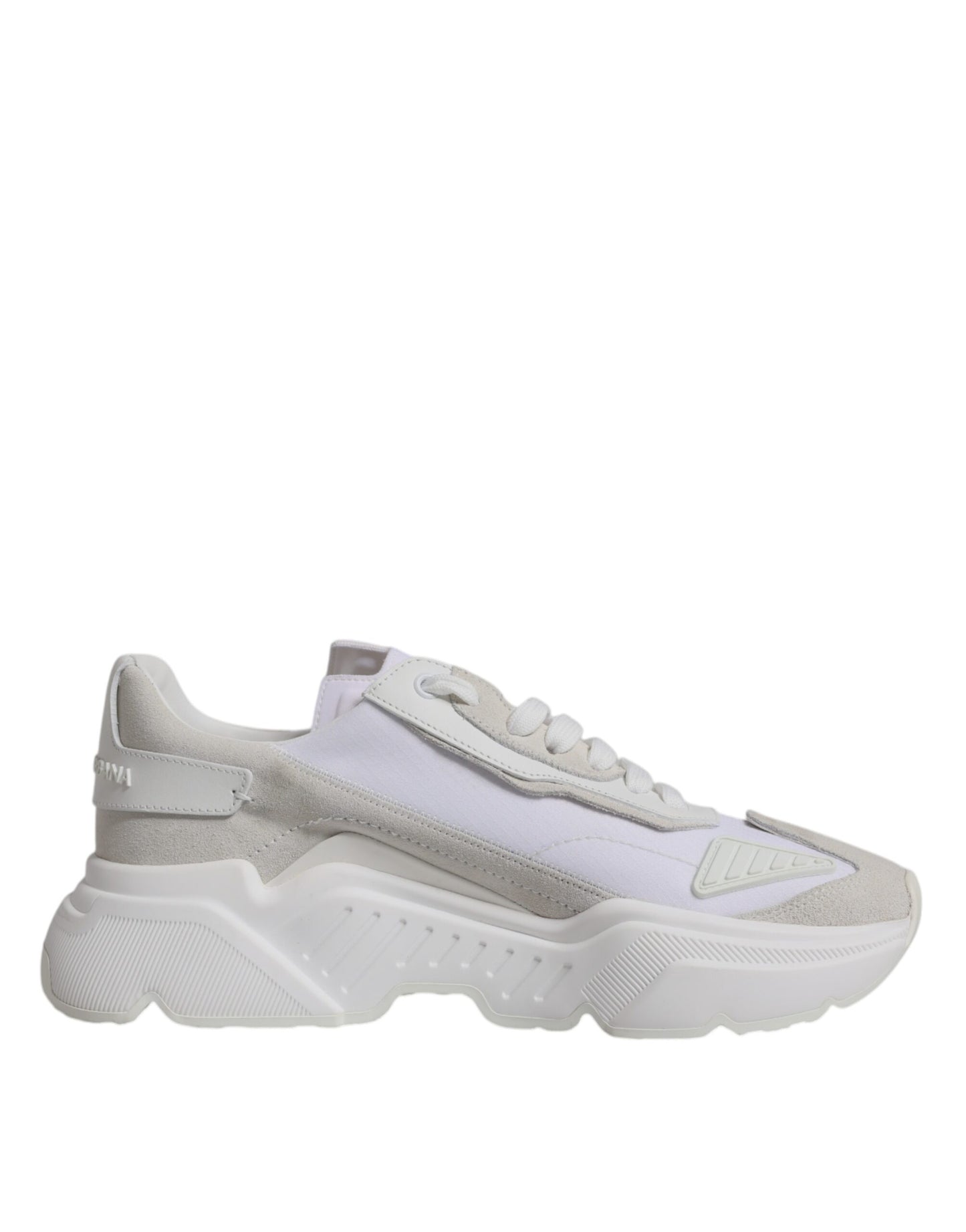 Dolce & Gabbana White Leather Daymaster Low Top Sneakers Shoes by Dolce & Gabbana