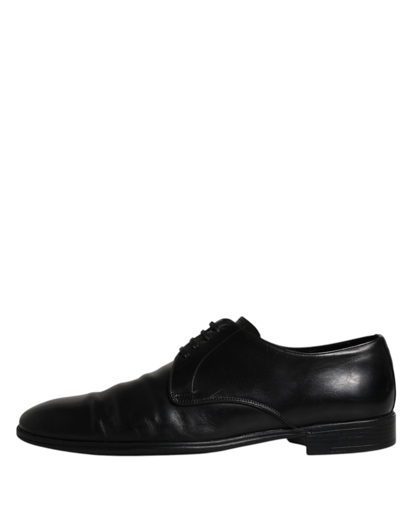 Chaussures Derby habillées à lacets en cuir noir Dolce &amp; Gabbana pour homme
