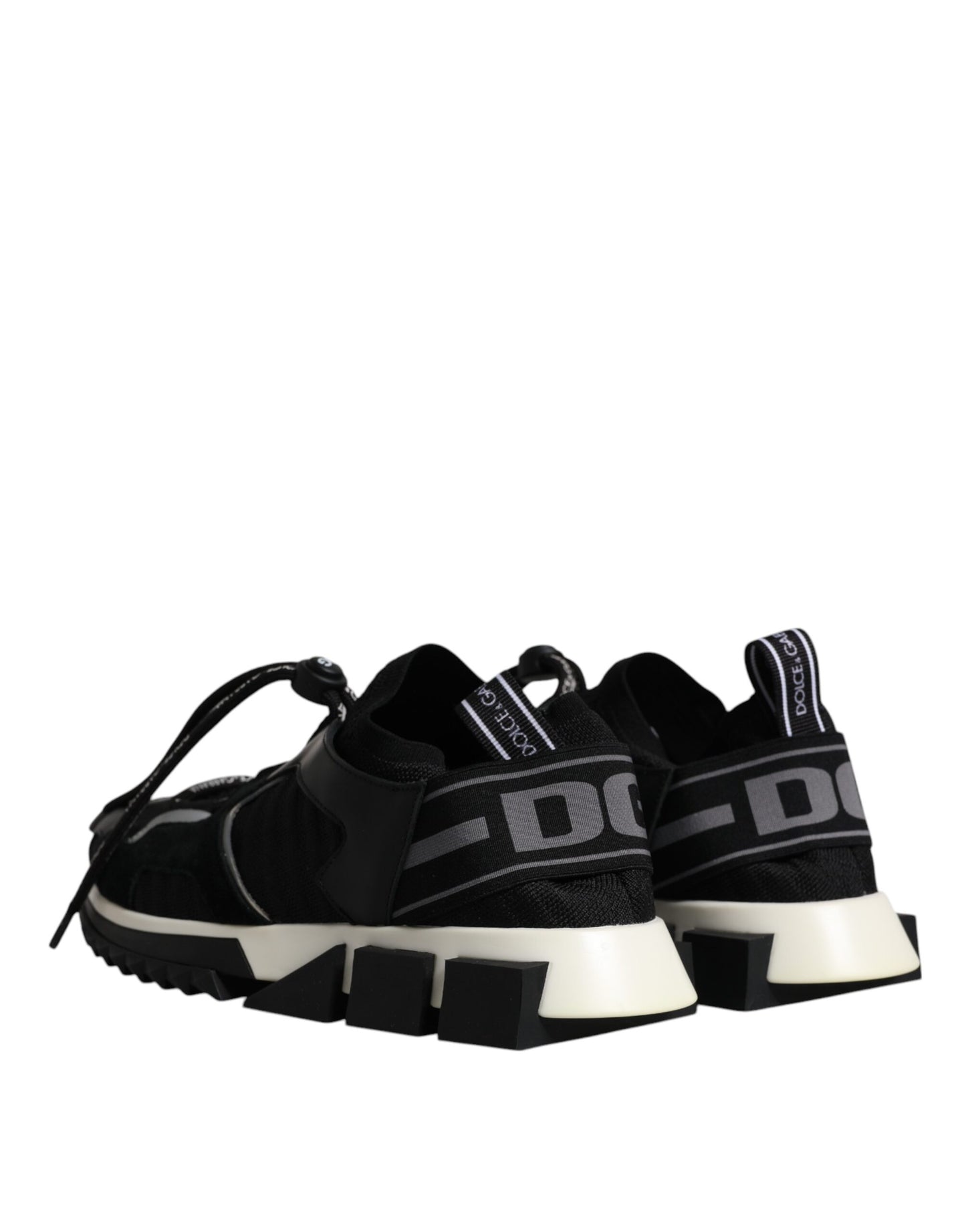 Dolce & Gabbana Black White Logo Sorrento Mens Sneakers Shoes by Dolce & Gabbana