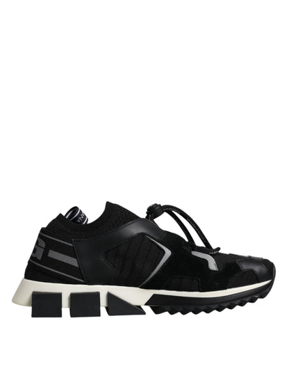 Dolce & Gabbana Black White Logo Sorrento Mens Sneakers Shoes by Dolce & Gabbana