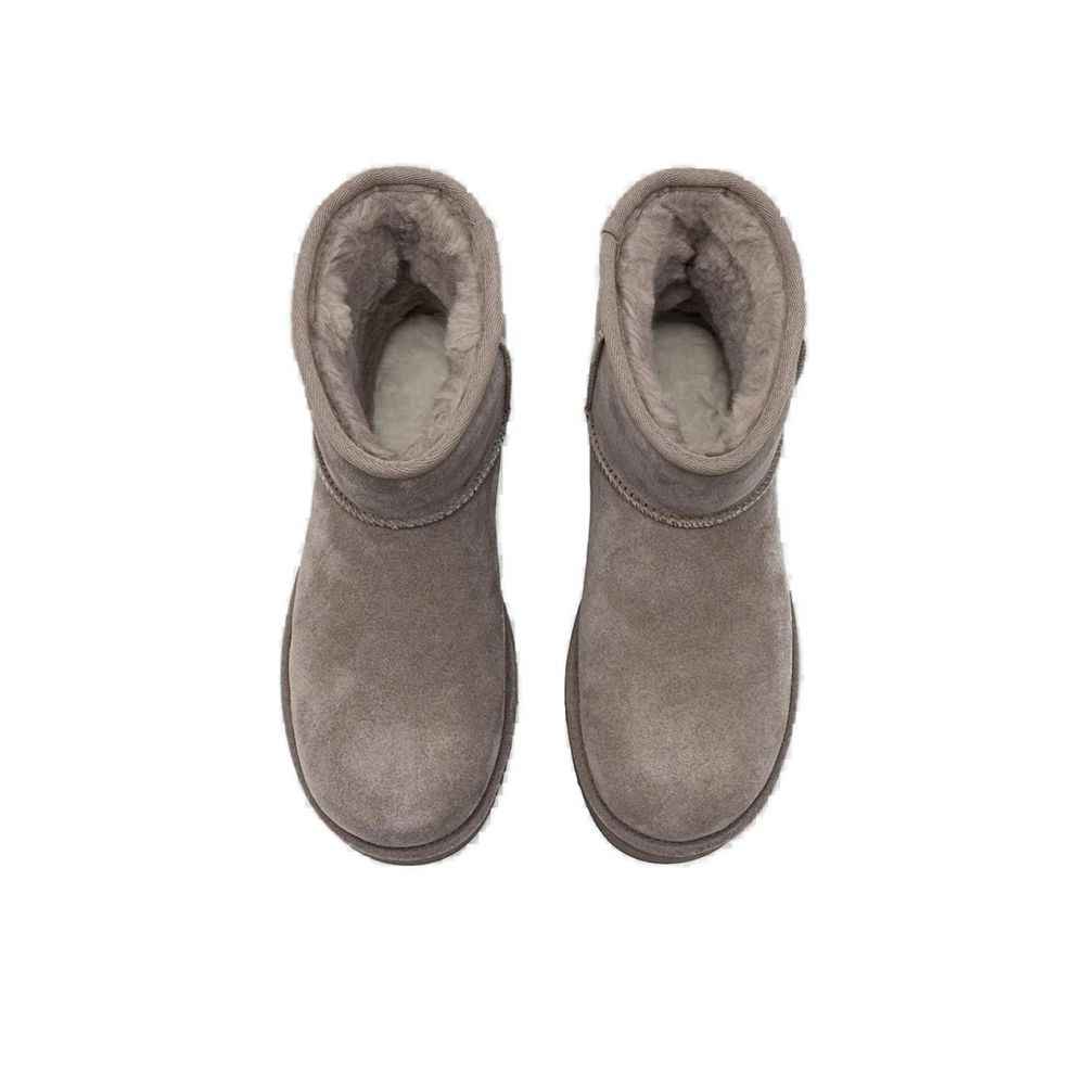 UGG Classic Mini Platform I23 Suede Enkellaarsjes – Grijs