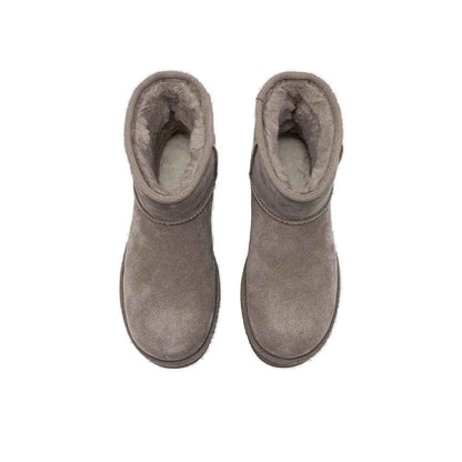 UGG Classic Mini Platform I23 Suede Enkellaarsjes – Grijs