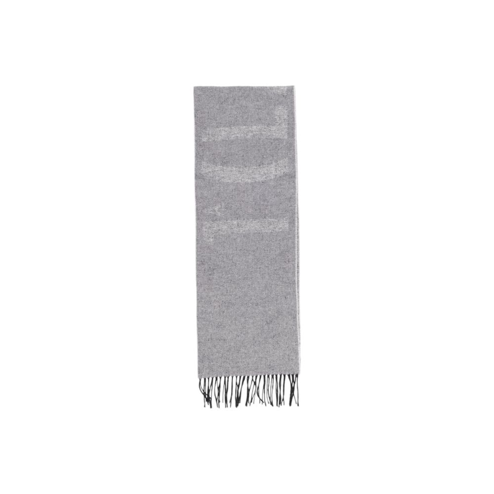 Alviero Martini Prima Classe Gray Cotton Scarf by Alviero Martini Prima Classe