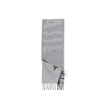 Alviero Martini Prima Classe Gray Cotton Scarf by Alviero Martini Prima Classe