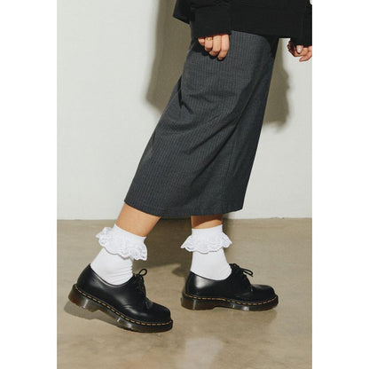 Collants et chaussettes en polyester blanc Dr. Martens