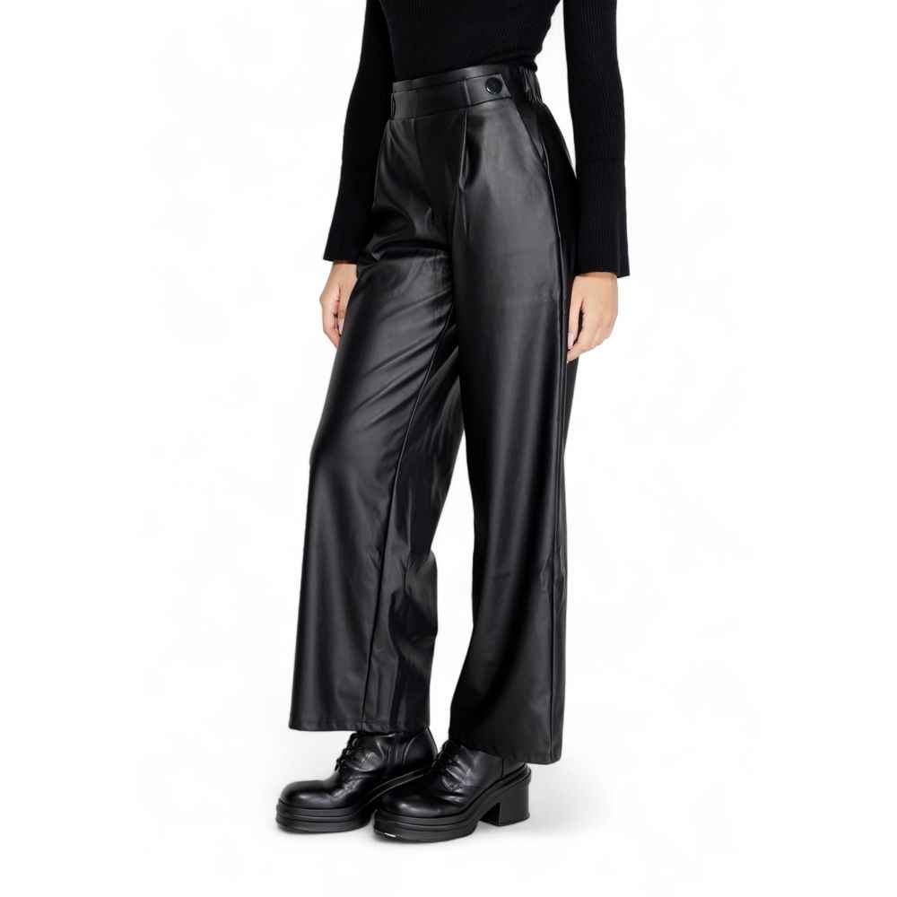 Jacqueline De Yong Black Polyester Pant