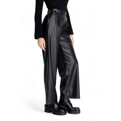 Jacqueline De Yong Black Polyester Pant