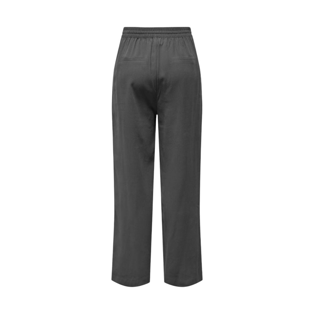 Jacqueline De Yong Gray Viscose Pant by Jacqueline De Yong