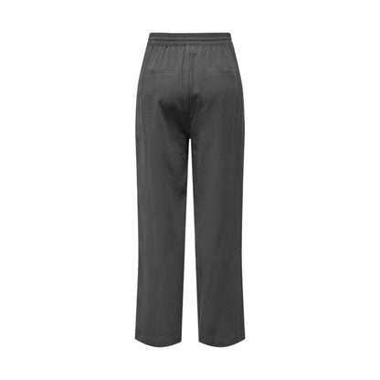 Jacqueline De Yong Gray Viscose Pant by Jacqueline De Yong