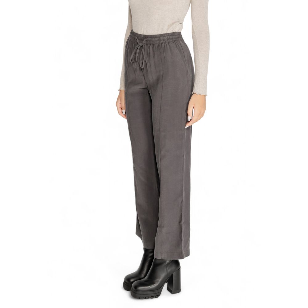 Jacqueline De Yong Gray Viscose Pant by Jacqueline De Yong