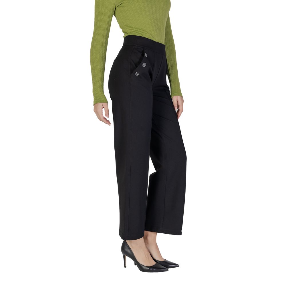 Street One Black Viscose Pant by Street One