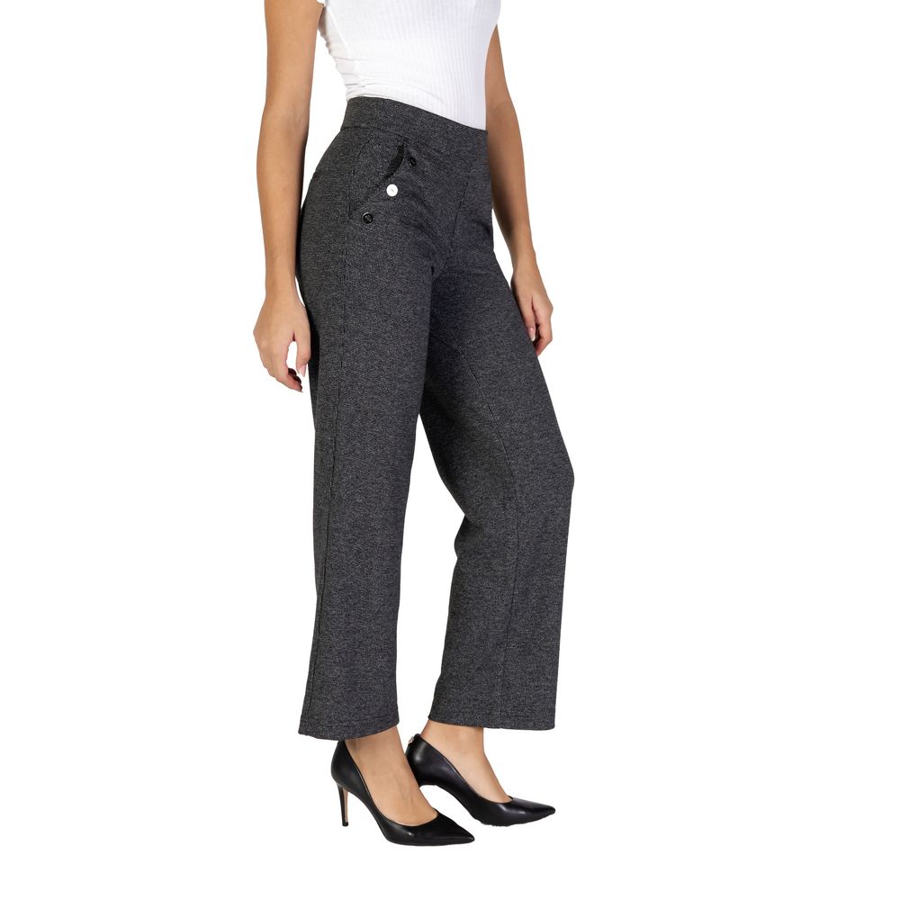 Street One Black Polyester Pant by Street One