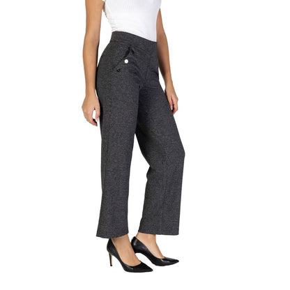 Street One Black Polyester Pant by Street One