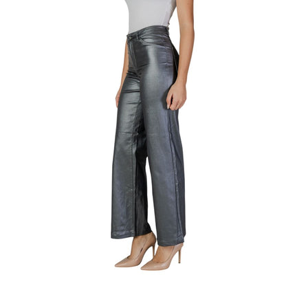 Jacqueline De Yong Silver Viscose Pant by Jacqueline De Yong