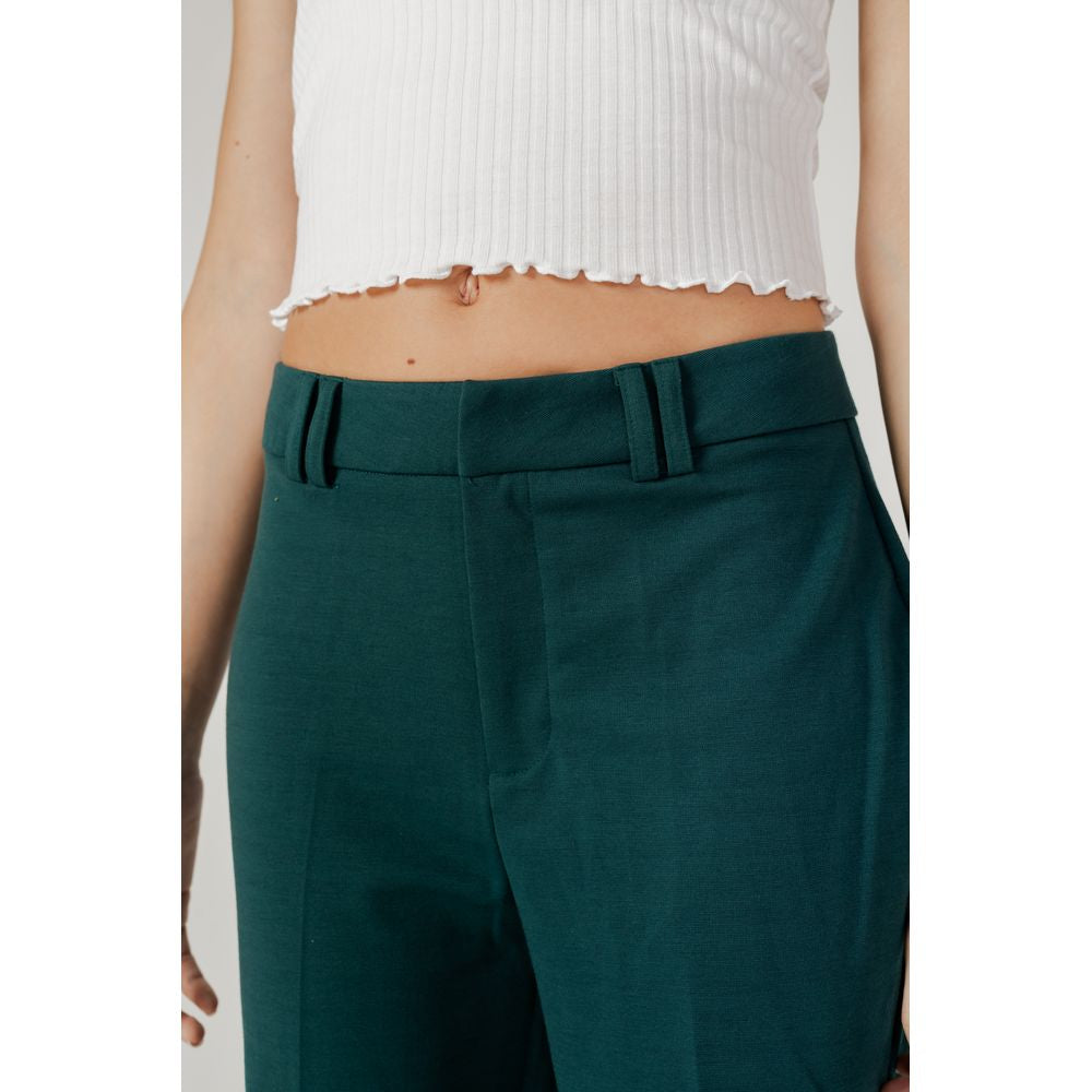 Only Green Polyester Pant by Only