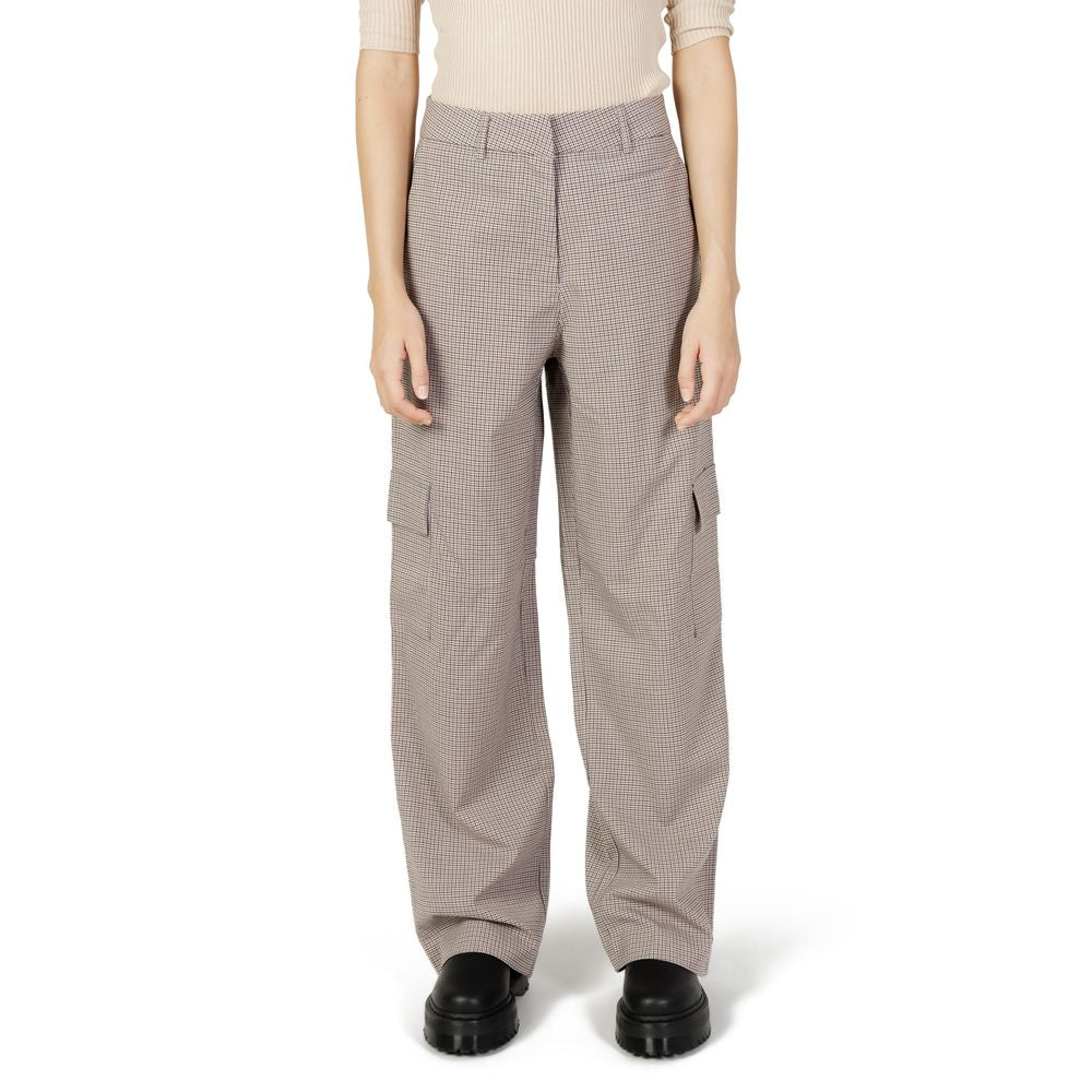 Only Beige Polyester Pant by Only