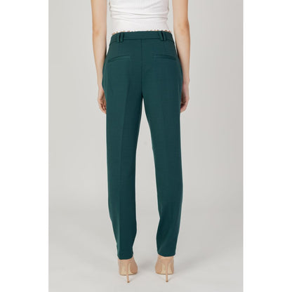 Only Green Polyester Pant by Only