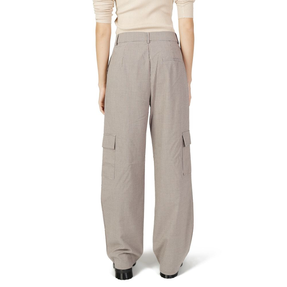 Only Beige Polyester Pant by Only