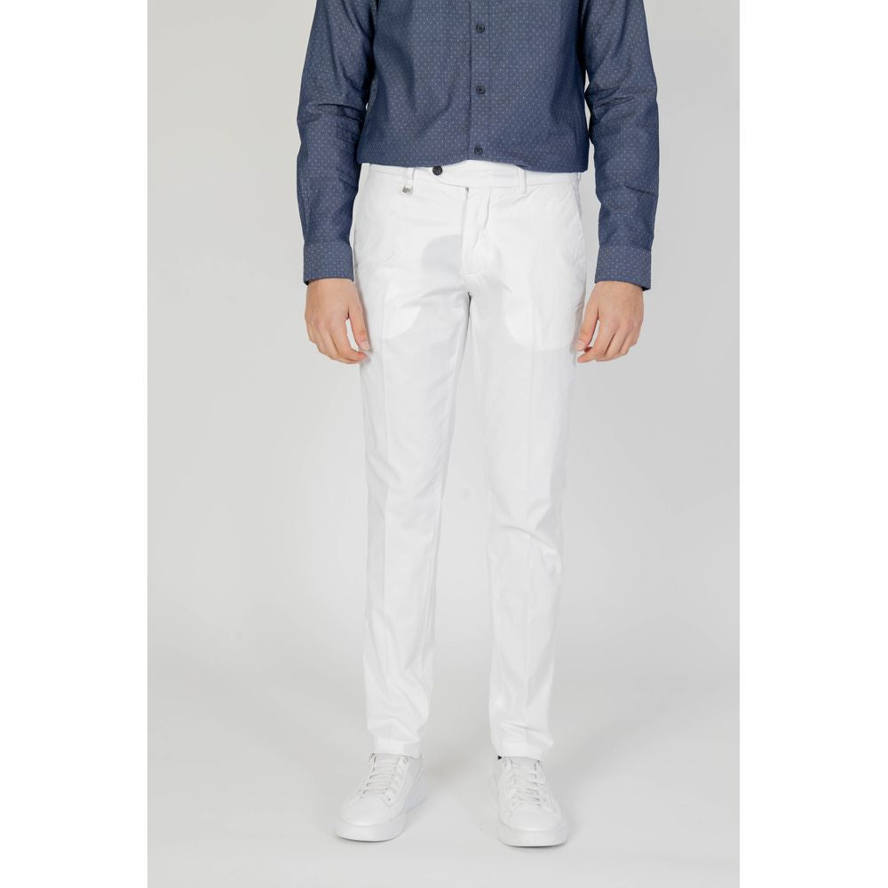 Antony Morato Cream Cotton Skinny Pant by Antony Morato