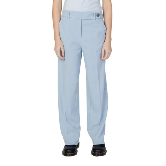 Only Blue Polyester Pant by Only