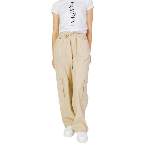 Only Beige Cotton Pant by Only