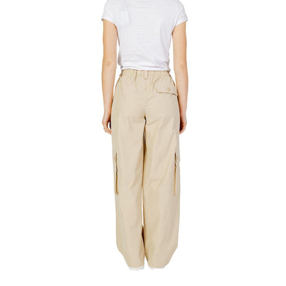 Only Beige Cotton Pant by Only