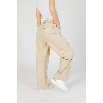 Only Beige Cotton Pant by Only