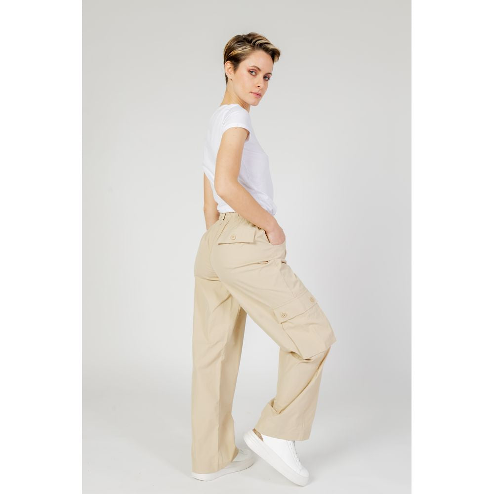 Only Beige Cotton Pant by Only