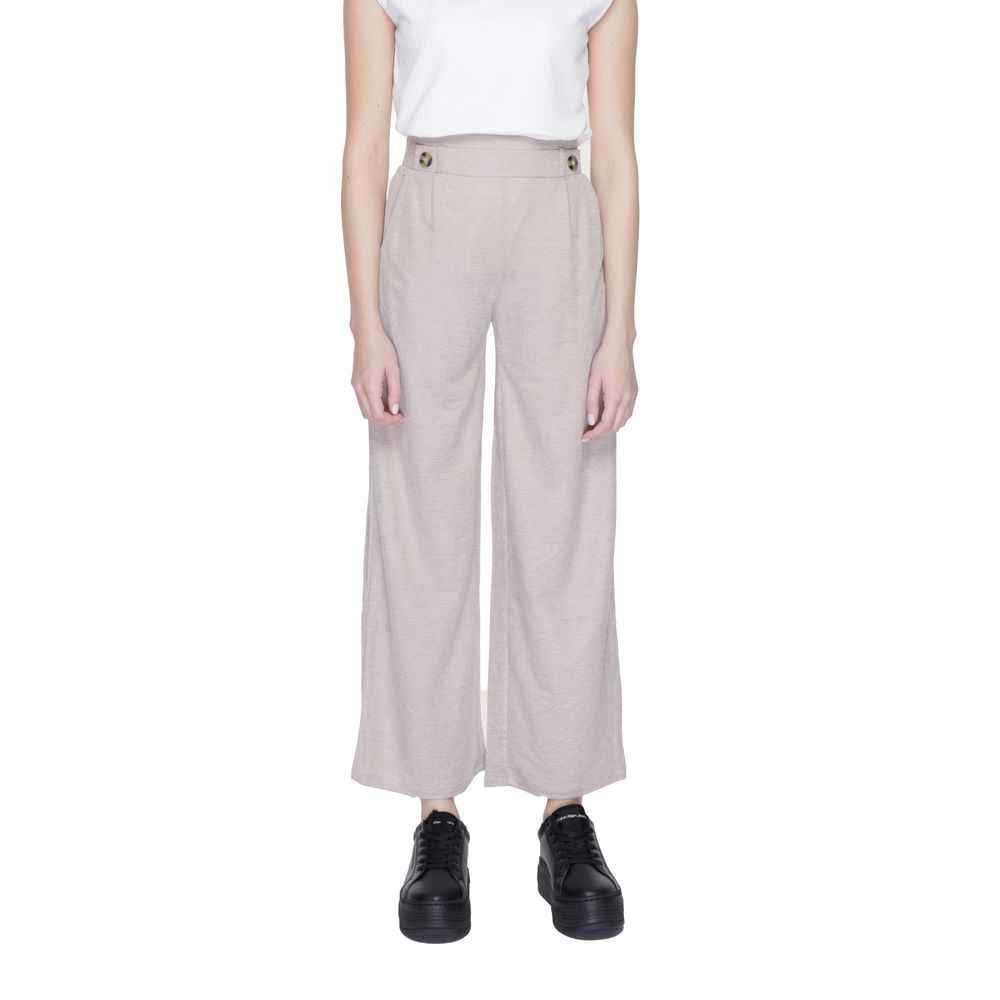 Jacqueline De Yong Gray Viscose Pant by Jacqueline De Yong