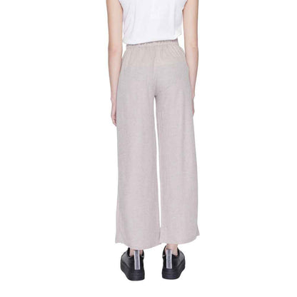 Jacqueline De Yong Gray Viscose Pant by Jacqueline De Yong
