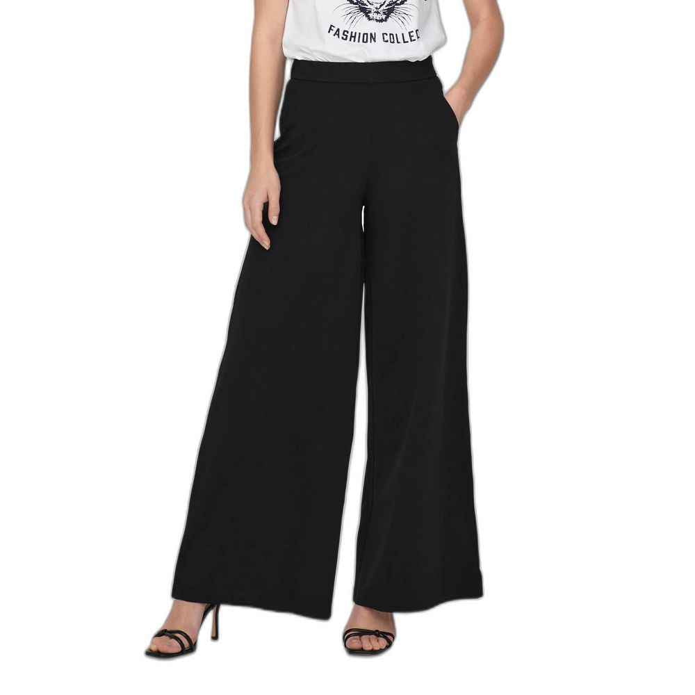 Jacqueline De Yong Black Recycled Polyester Pant