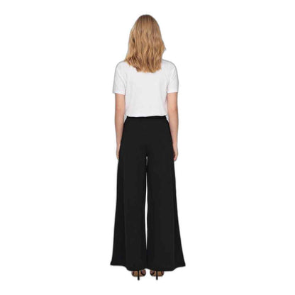 Jacqueline De Yong Black Recycled Polyester Pant