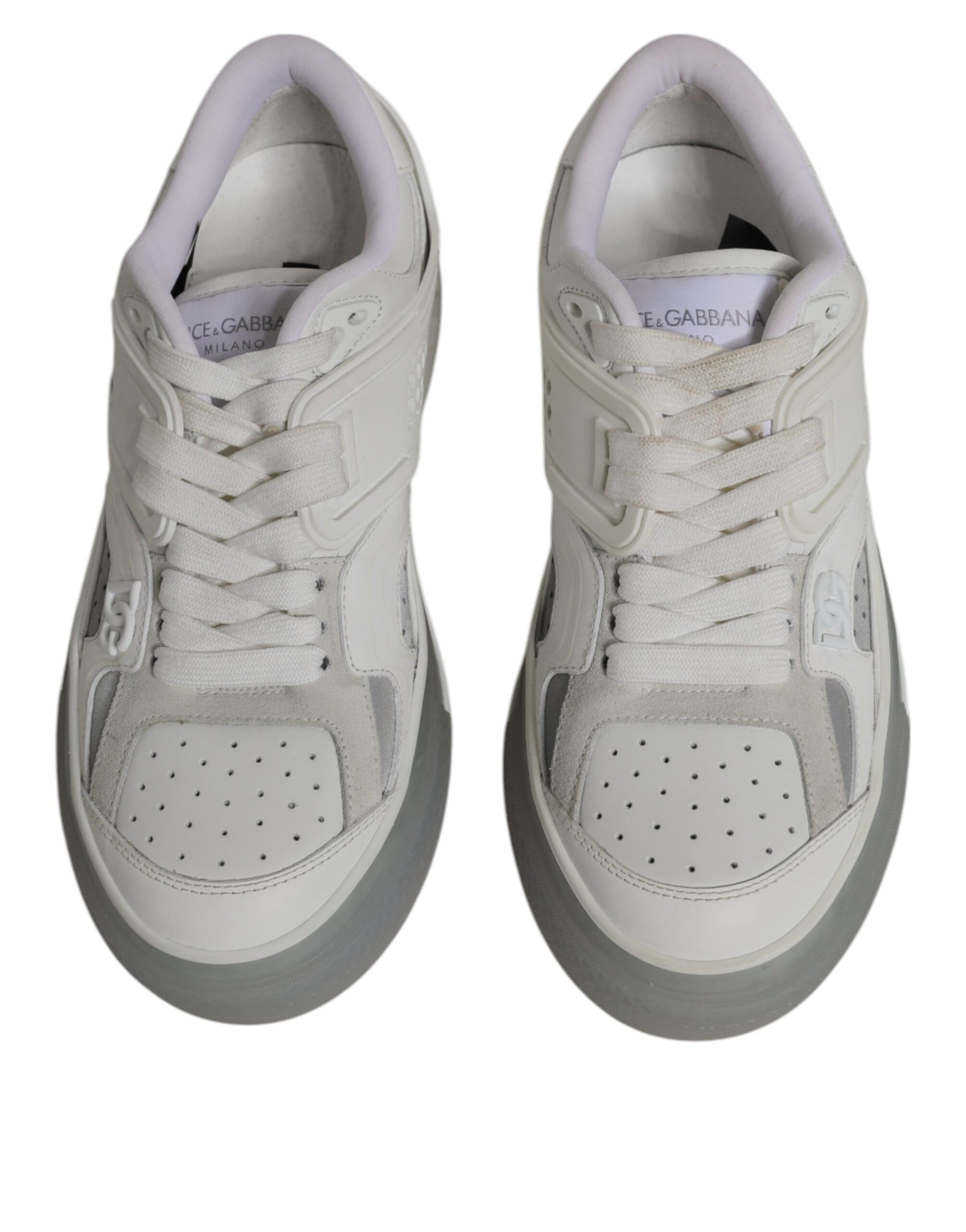 Dolce & Gabbana White DG Logo CUSTOM 2.Zero Sneakers Shoes by Dolce & Gabbana