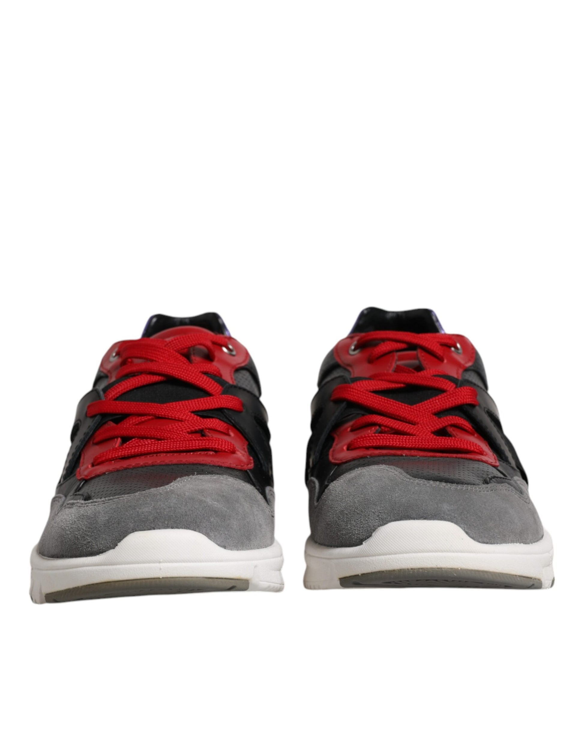 Dolce & Gabbana Multicolor Leather Suede Low Top Sneakers Shoes by Dolce & Gabbana