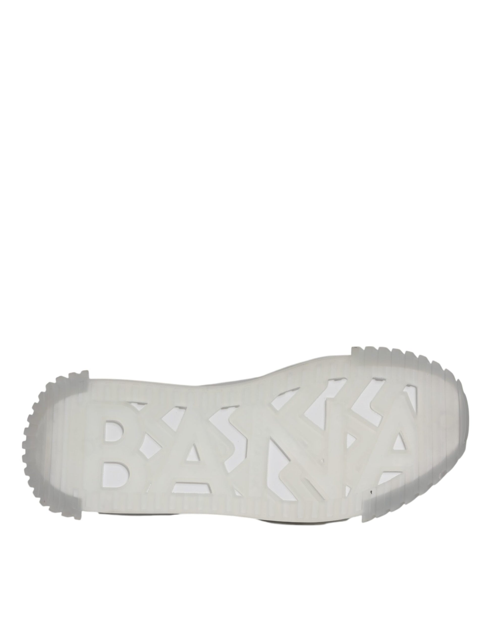 Dolce & Gabbana Silver Black Nylon NS1 Low Top Sneakers Shoes by Dolce & Gabbana
