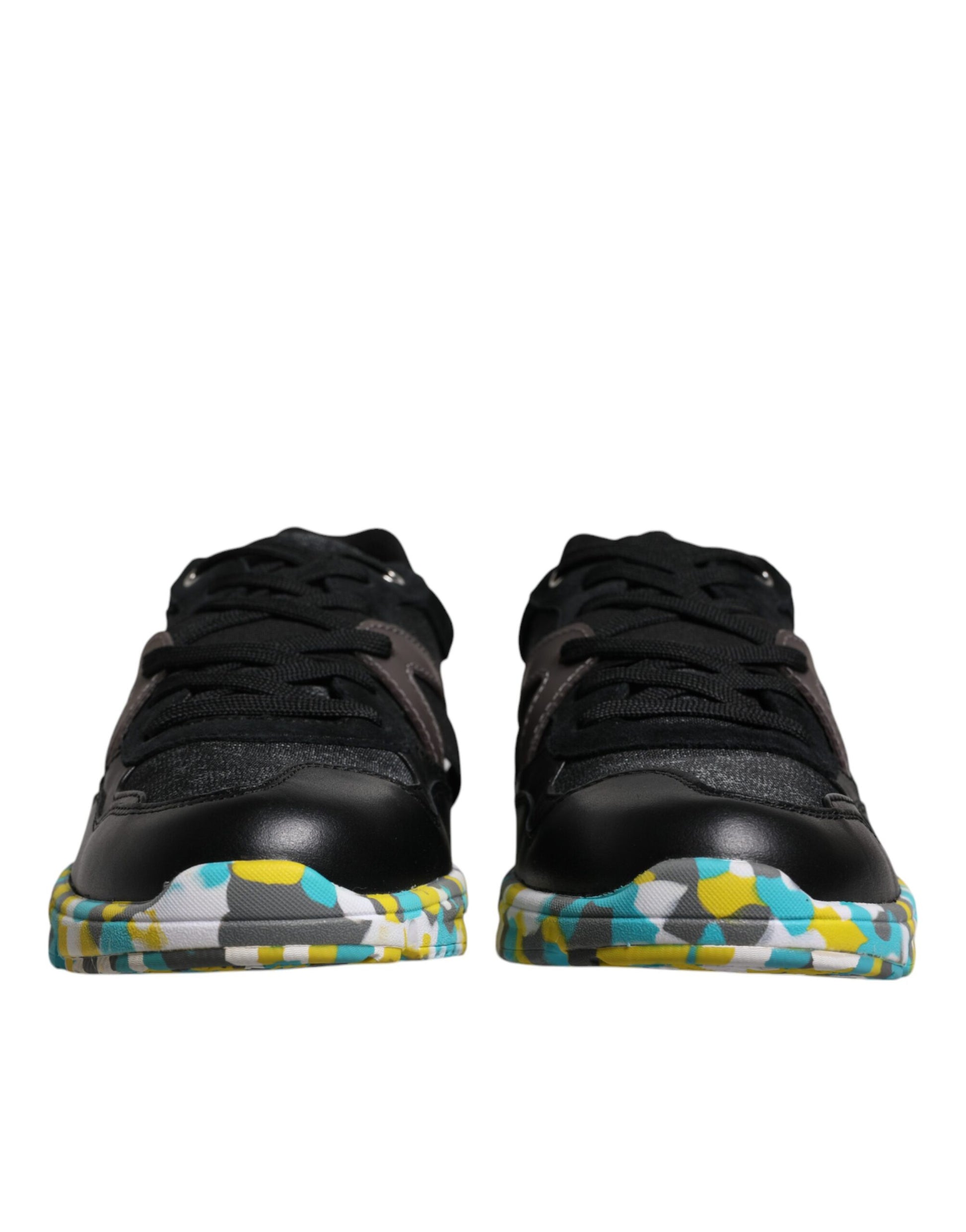 Dolce & Gabbana Black Polyester Low Top Men Sneakers Shoes by Dolce & Gabbana
