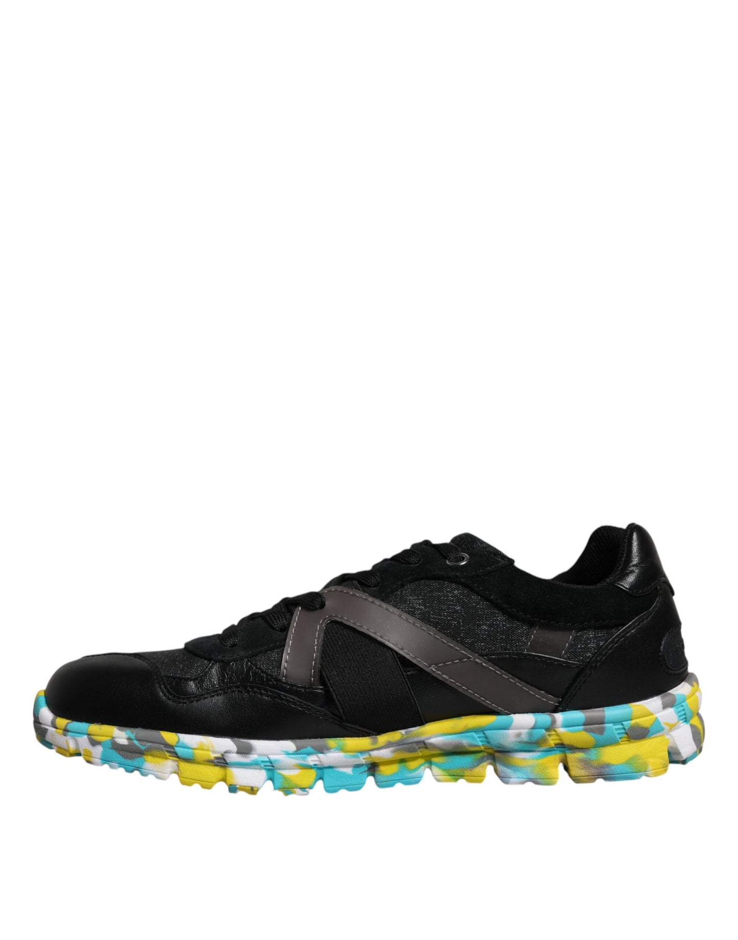 Dolce & Gabbana Black Polyester Low Top Men Sneakers Shoes by Dolce & Gabbana