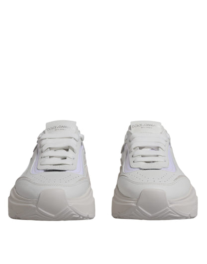 Dolce & Gabbana White Daymaster Low Top Sneakers Shoes by Dolce & Gabbana