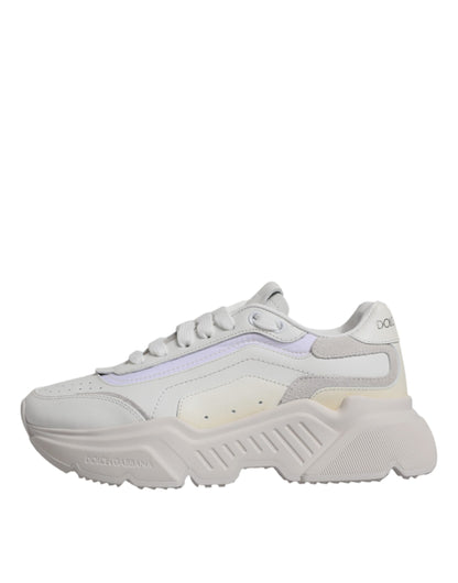 Dolce & Gabbana White Daymaster Low Top Sneakers Shoes by Dolce & Gabbana