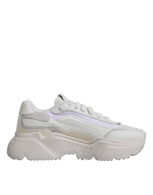 Dolce & Gabbana White Daymaster Low Top Sneakers Shoes by Dolce & Gabbana