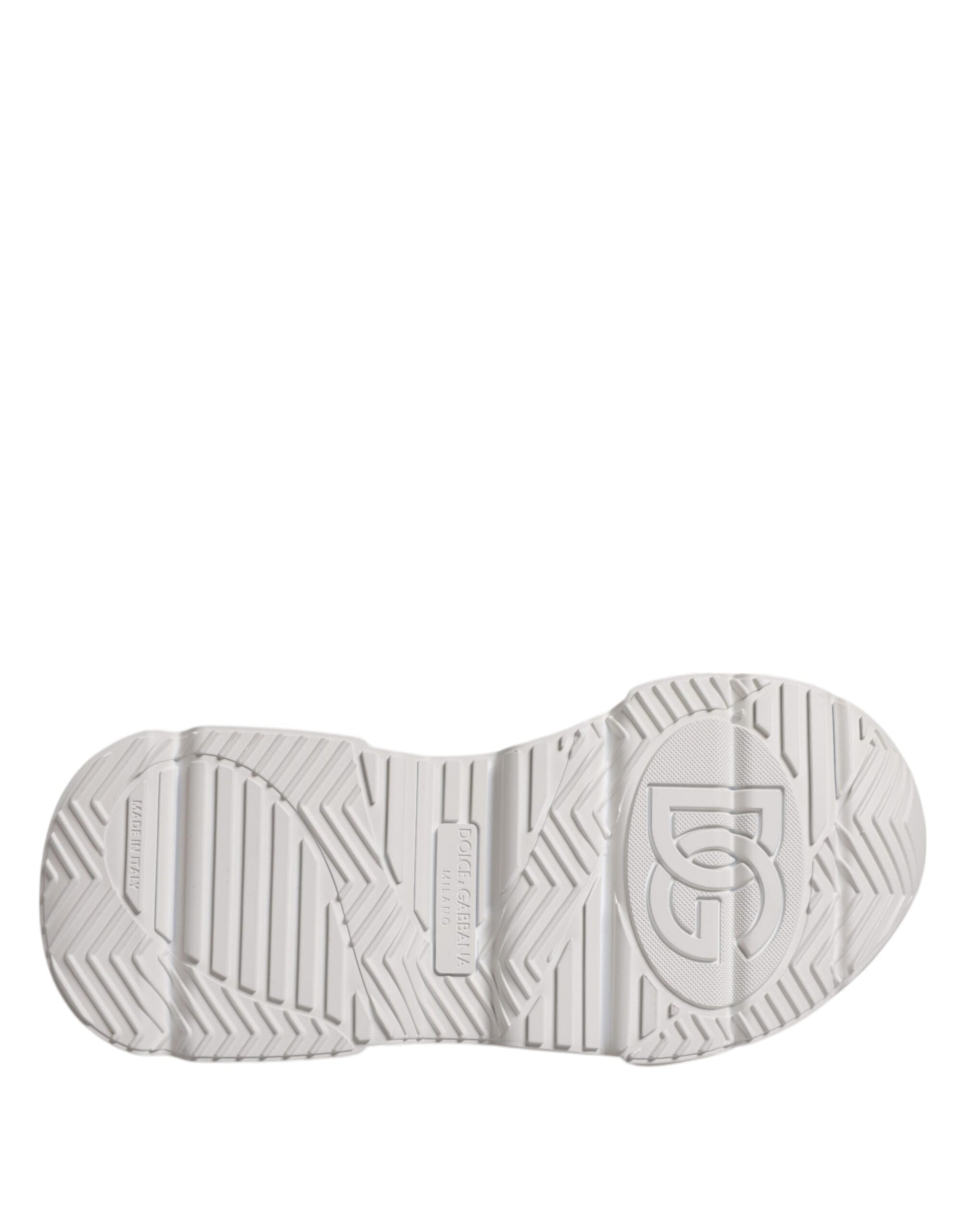 Dolce & Gabbana White Daymaster Low Top Sneakers Shoes by Dolce & Gabbana