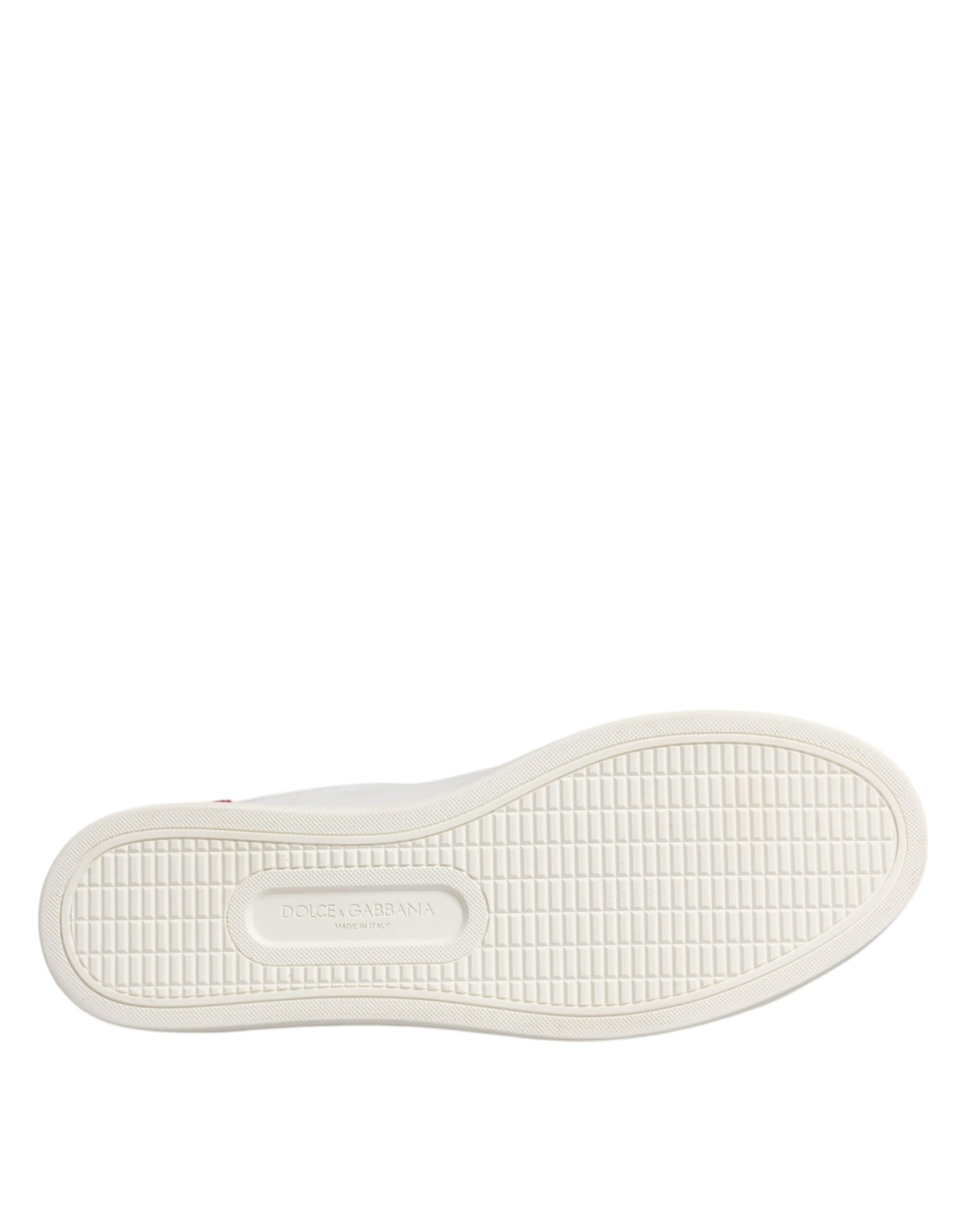 Dolce & Gabbana White London Calf Leather Sneakers Shoes by Dolce & Gabbana