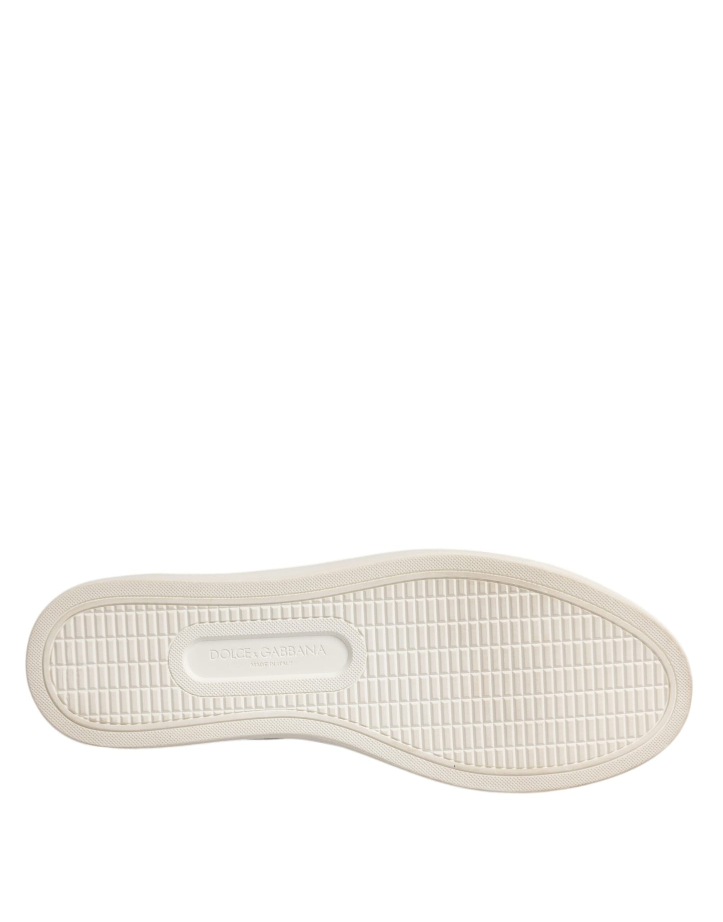 Dolce & Gabbana White Classic Calf Leather Sneakers Shoes by Dolce & Gabbana