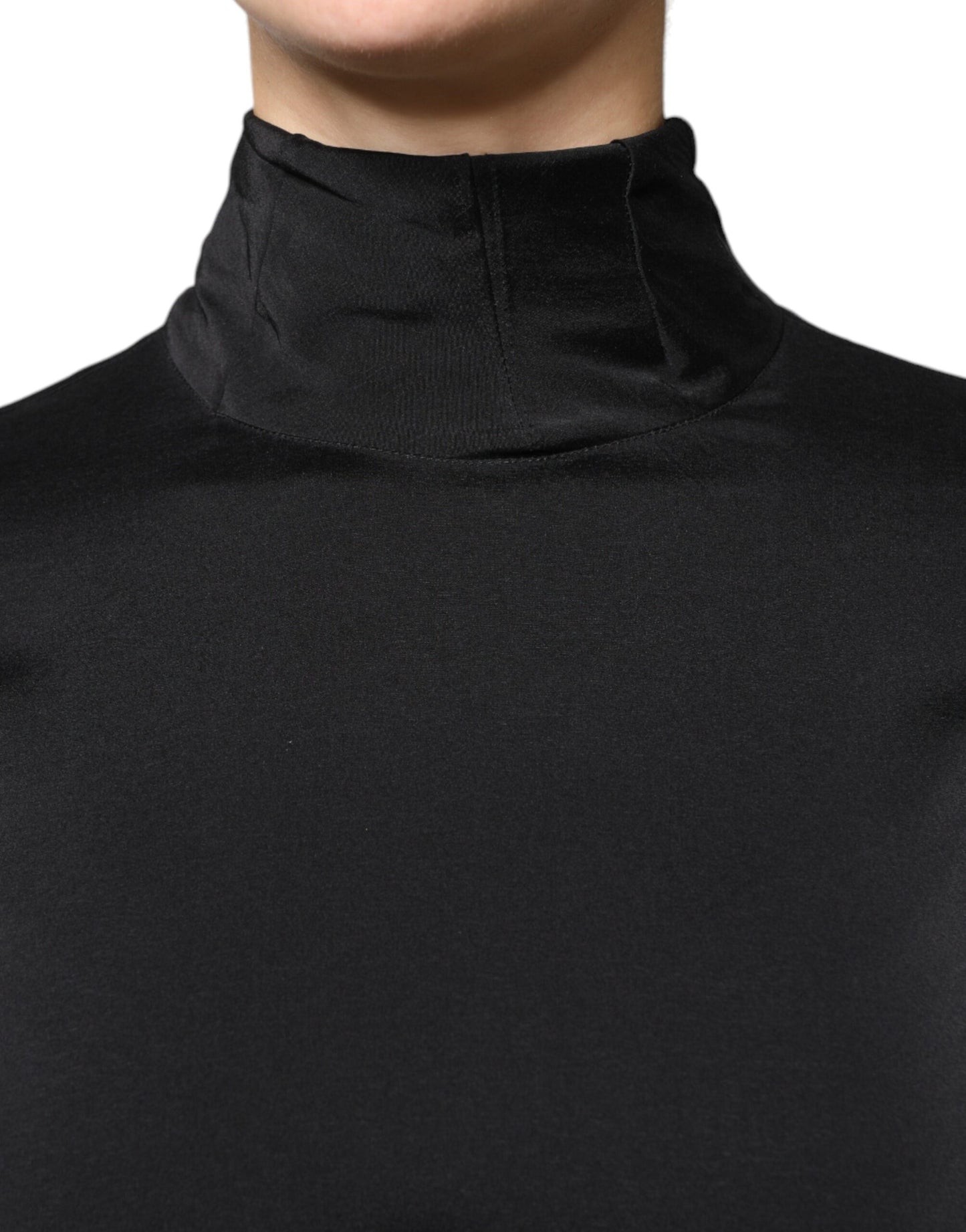 Brunello Cucinelli Black Silk Blend Long Sleeves Blouse Top by Brunello Cucinelli