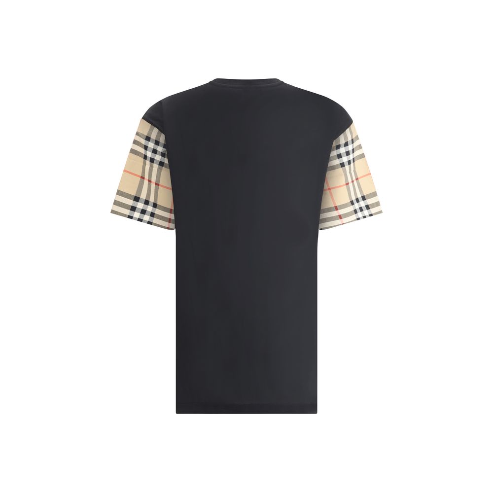 T-shirt à manches archives à carreaux Burberry